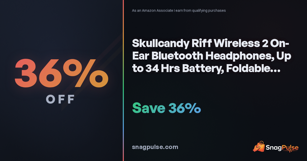 Skullcandy Riff Wireless 2 Deal: 36% Off Now