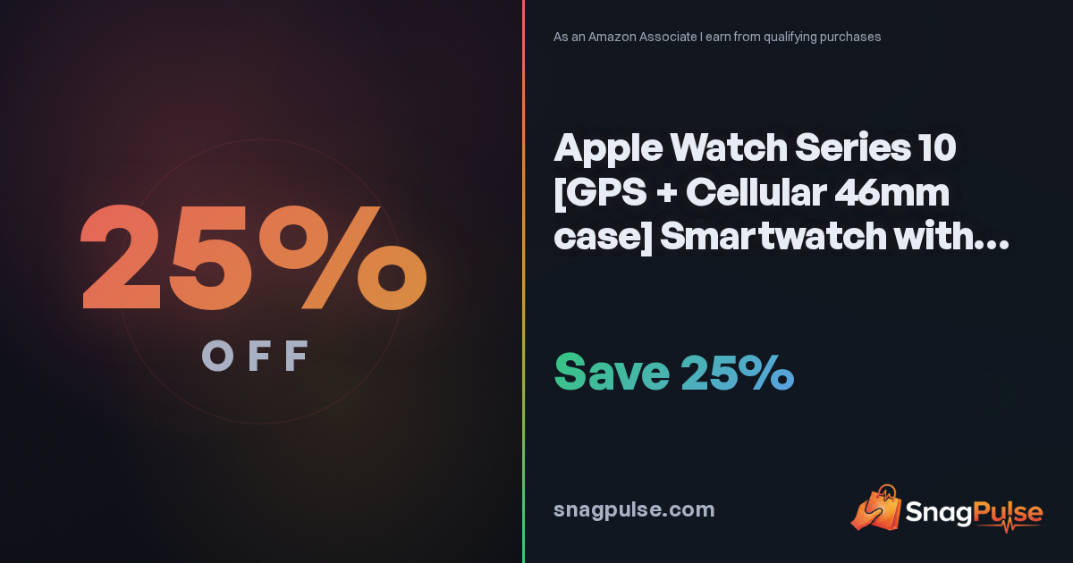 Apple Watch Series 10 Titanium Deal: 25% Off