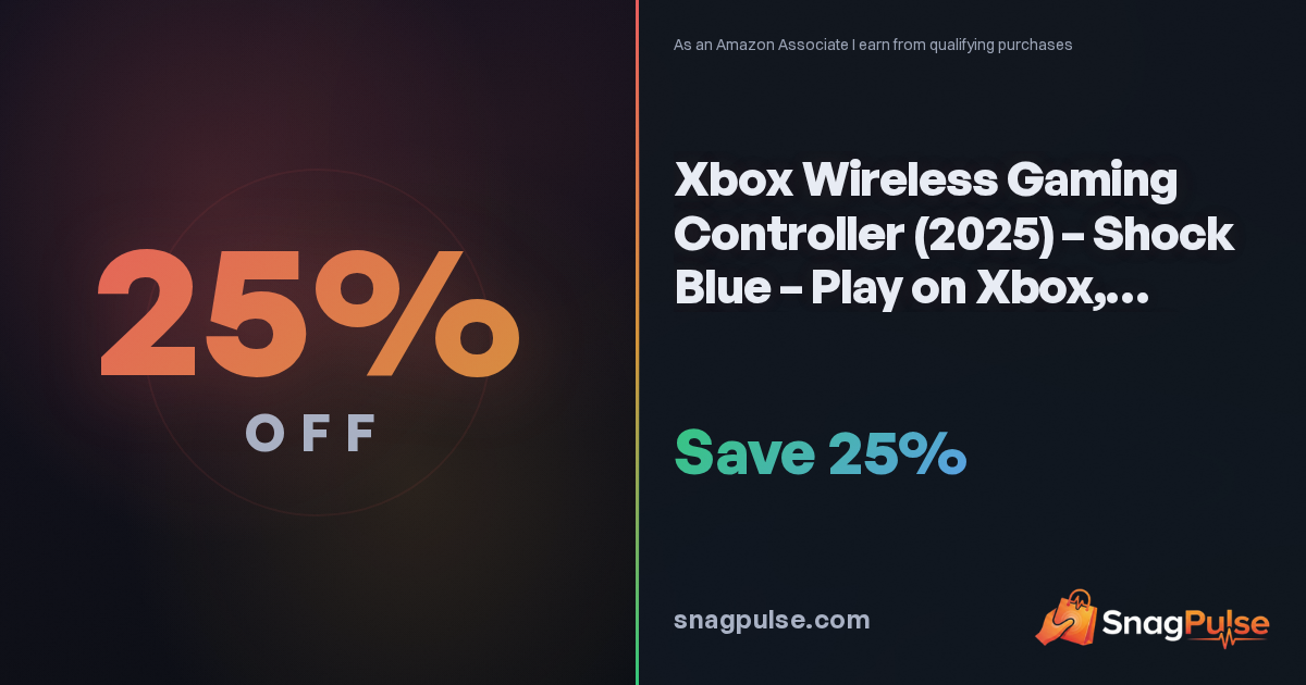 Xbox Wireless Controller 2025 Deal: 25% Off