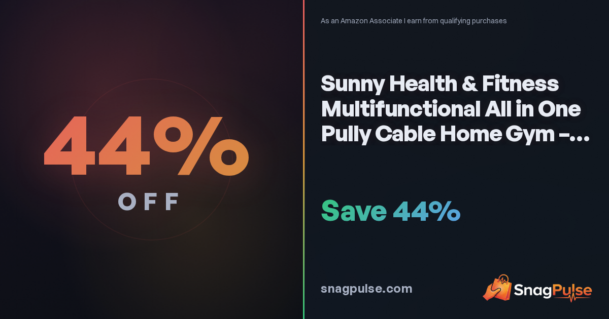 Sunny Cable Home Gym Deal: 44% Off Right Now