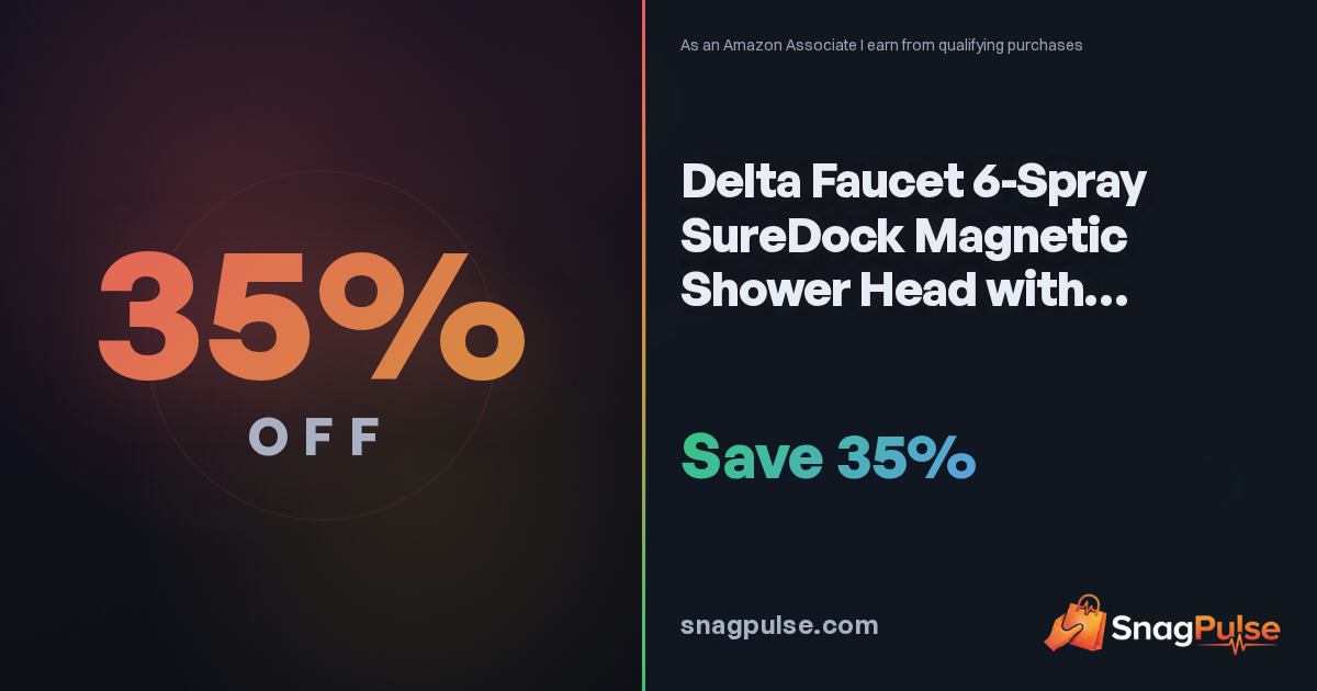 Delta MagnaTite Handheld Shower Head: 35% Off