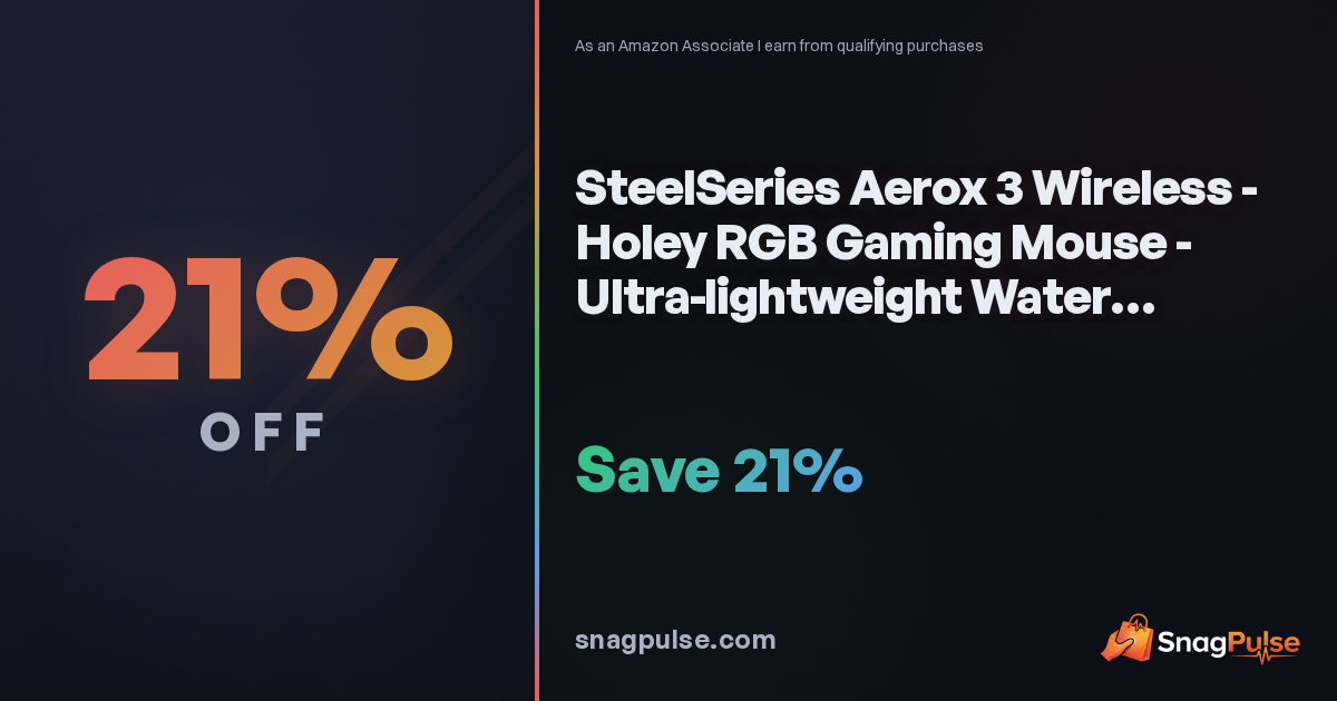 SteelSeries Aerox 3 Wireless Deal: 21% Off