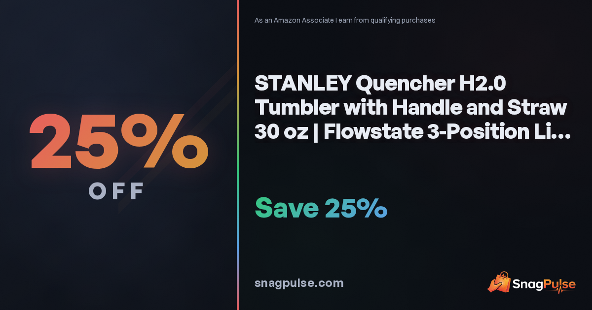 STANLEY Quencher H2.0 30 oz Deal: 25% Off