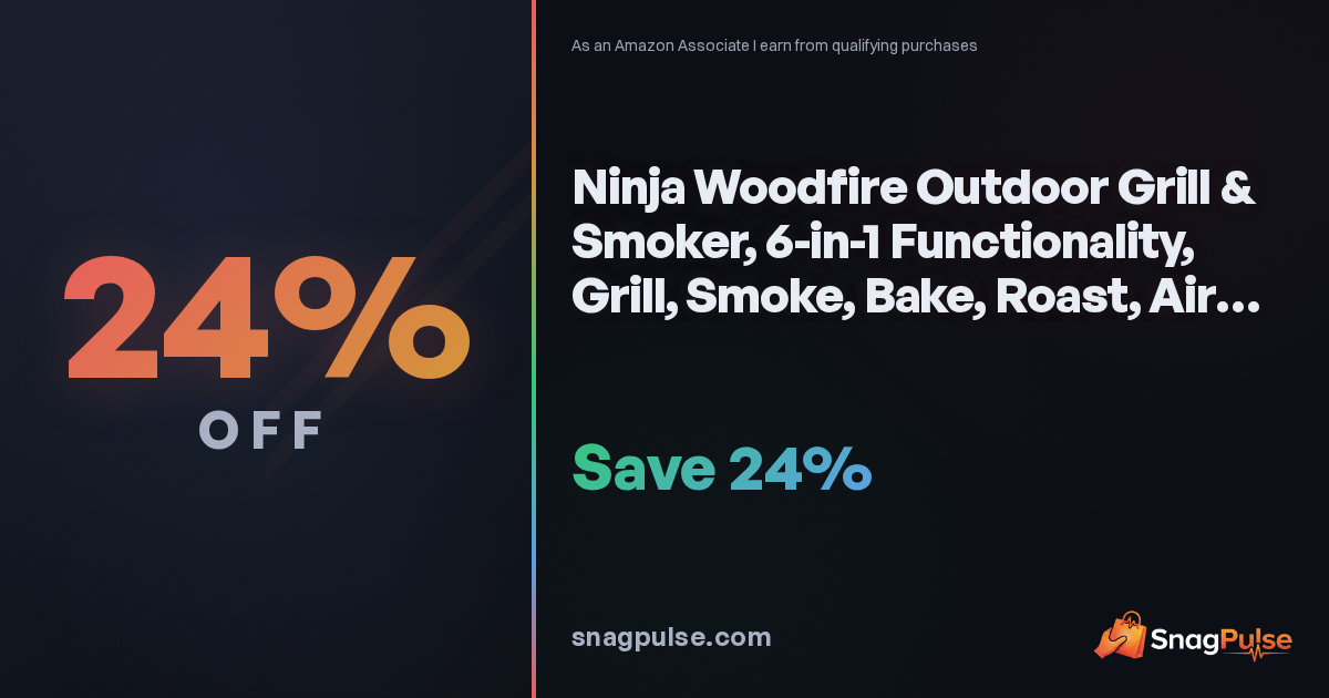 Ninja Woodfire Outdoor Grill Deal: 24% Off
