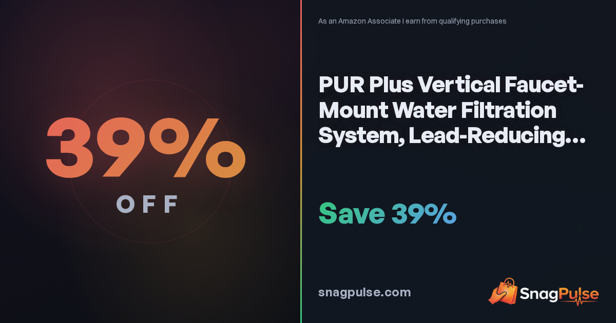 PUR Plus Faucet Filter Deal: 39% Off
