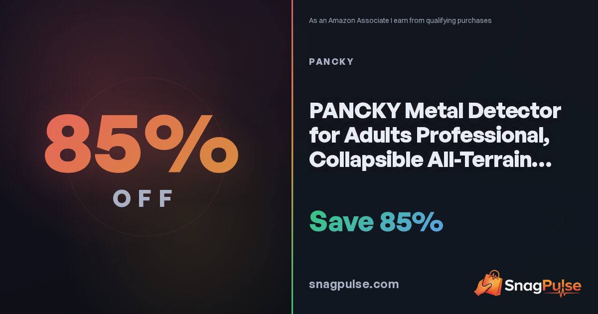 PANCKY Metal Detector Deal: 85% Off Right Now