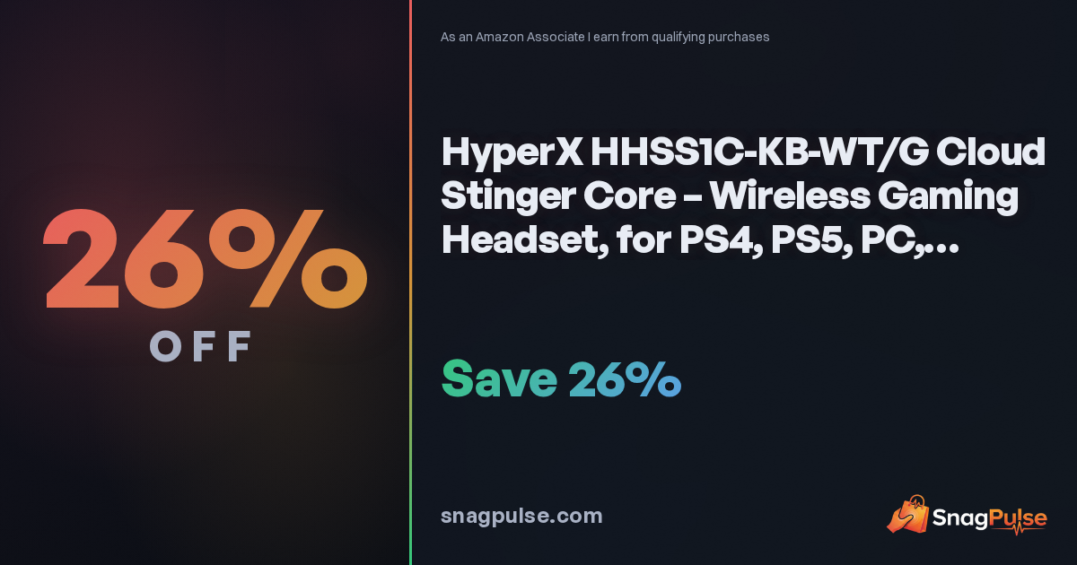 HyperX Cloud Stinger Core Wireless Deal: 50% Off