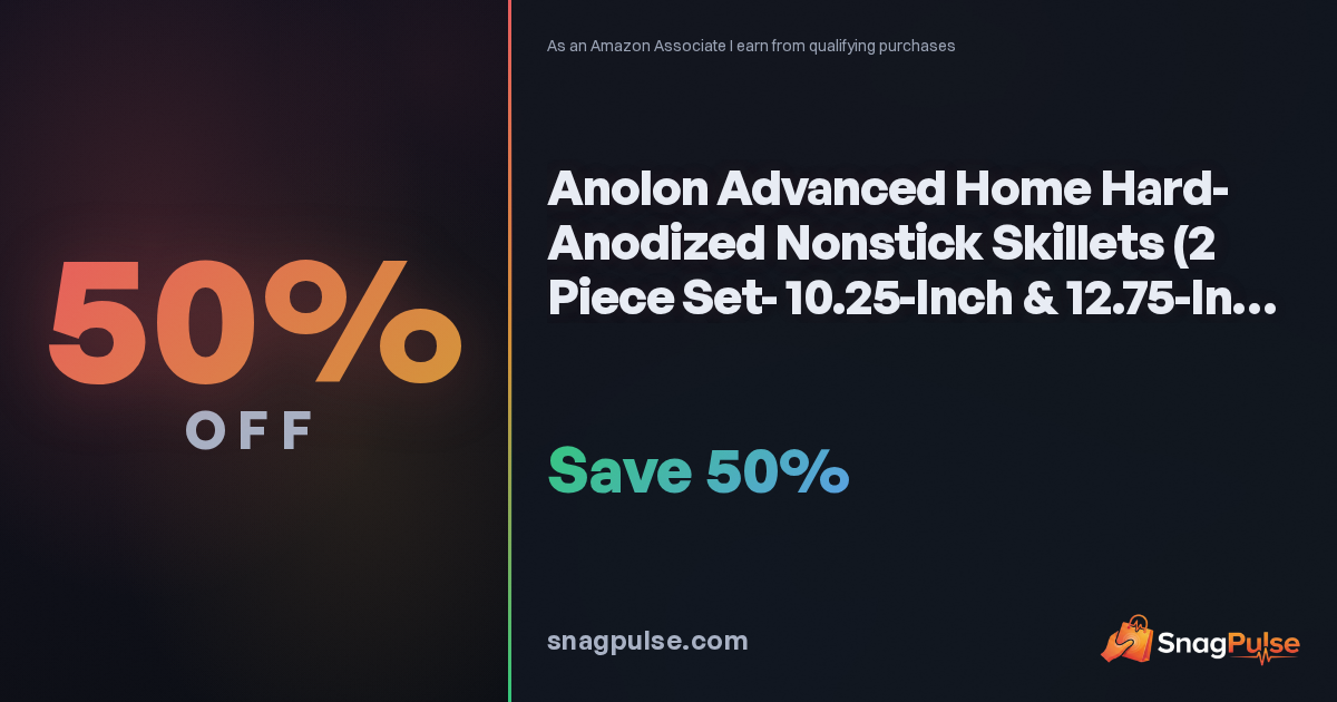 Anolon Nonstick Skillet 2-Pack Deal: 50% Off