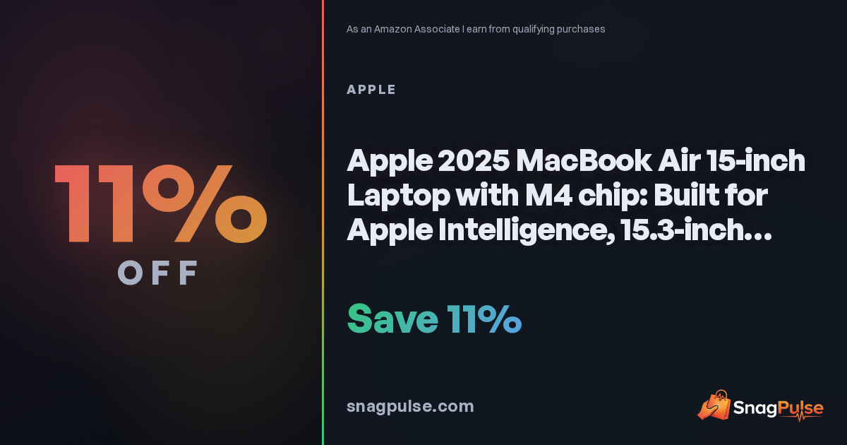 Apple MacBook Air 15-inch M4 Deal: 11% Off