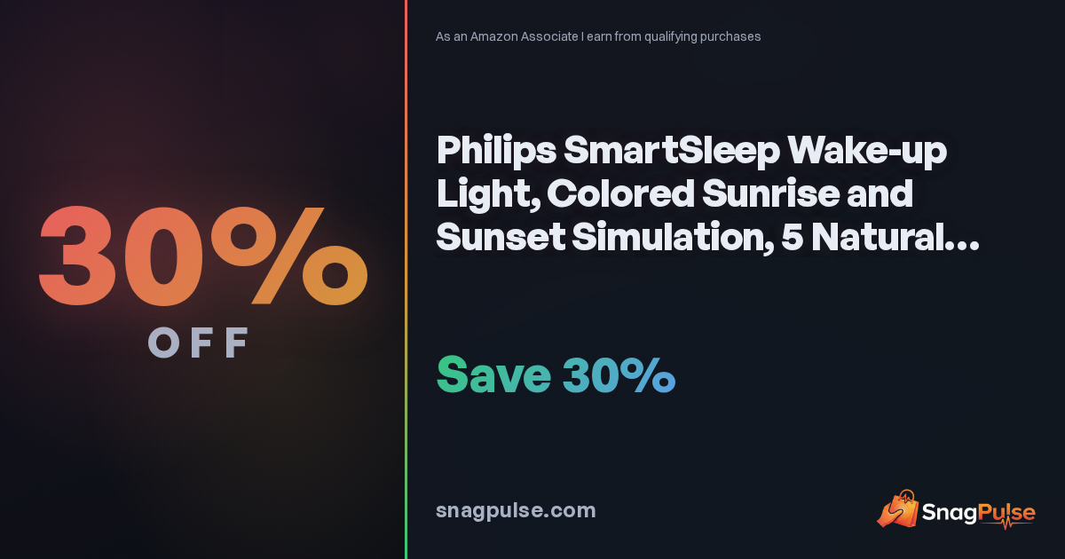 Philips SmartSleep Wake-up Light Deal: 30% Off