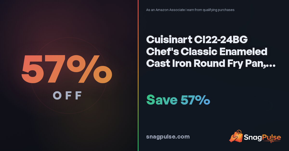 Cuisinart Enameled Cast Iron Pan: 57% Off