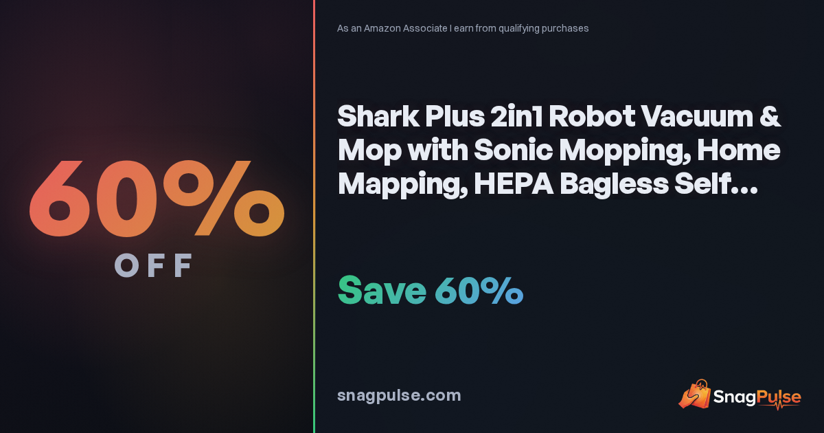 Shark 2-in-1 Robot Vacuum & Mop Deal: 60% Off