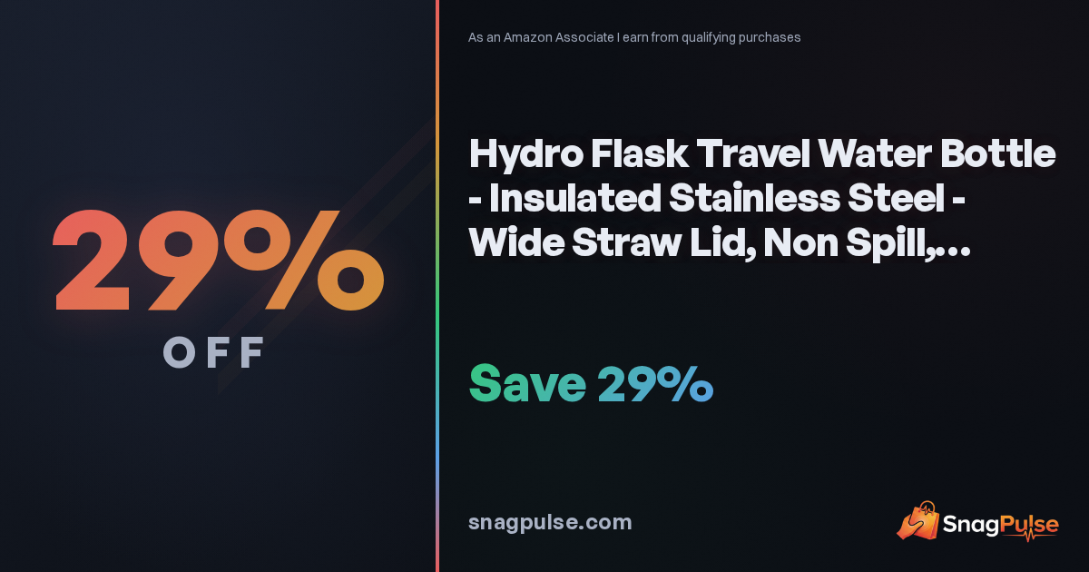 Hydro Flask 32 oz Travel Bottle: 29% Off