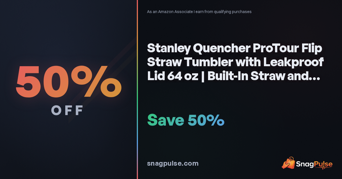 Stanley Tumbler Deal: 50% Off Now