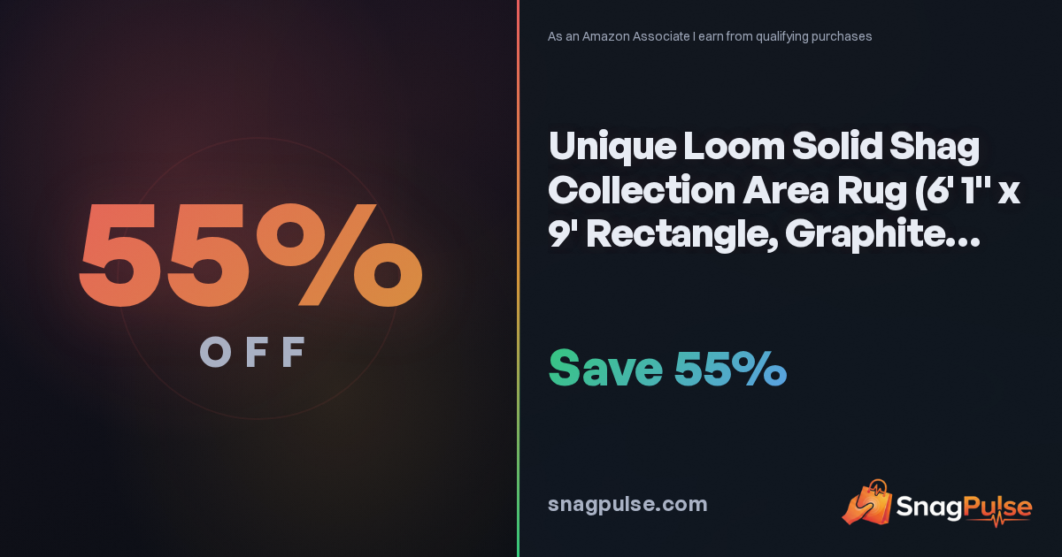 Unique Loom Shag Rug Deal: 55% Off