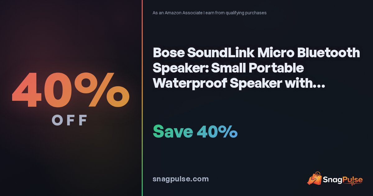 Bose SoundLink Micro Speaker Deal: 40% Off