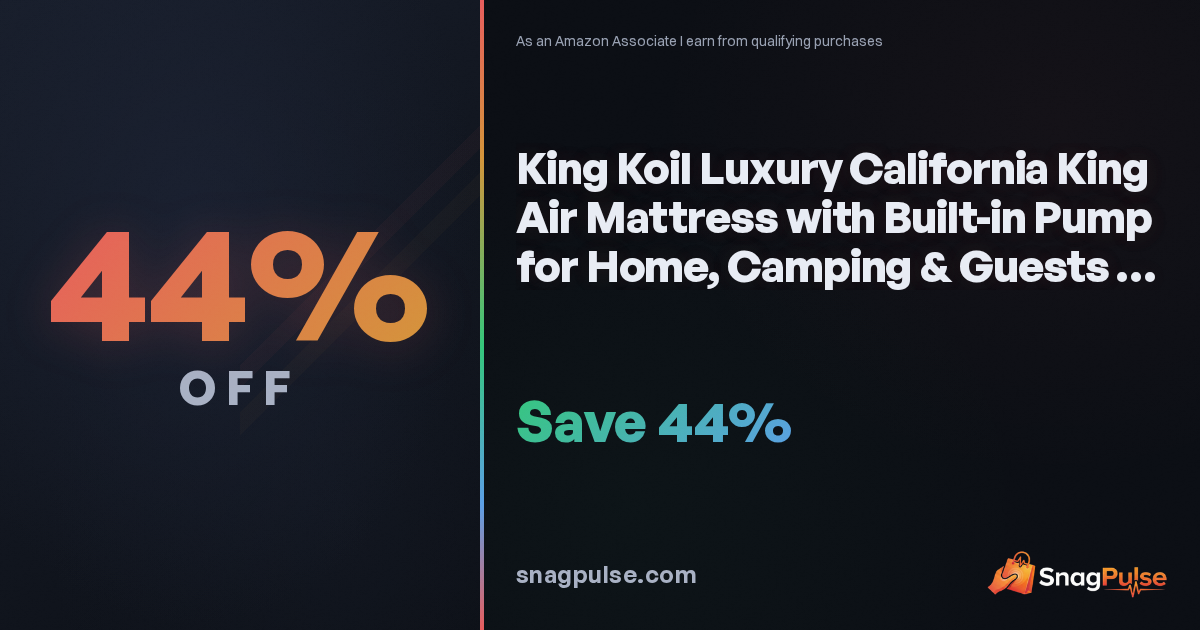 King Koil California King Air Mattress: 44% Off