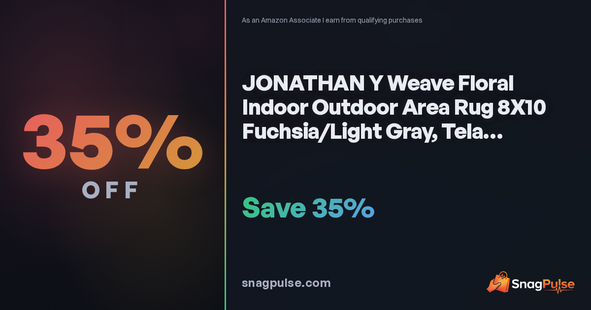 JONATHAN Y Bohemian Outdoor Rug 8x10: 35% Off