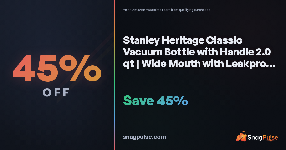 Stanley Heritage Vacuum Bottle Deal: 32% Off