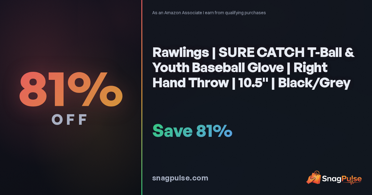 Rawlings Youth Baseball Glove Deal: 81% Off