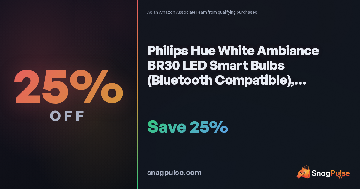 Philips Hue BR30 Smart Bulbs Deal: 25% Off