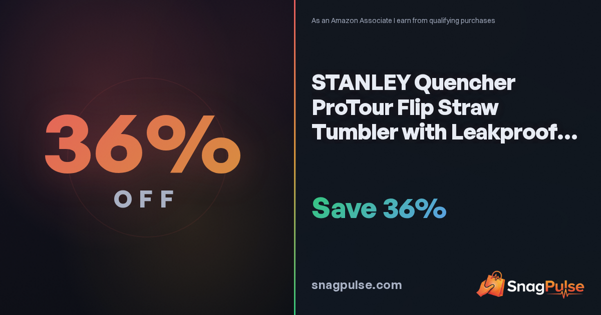 Stanley Quencher ProTour 20 oz Deal: 36% Off