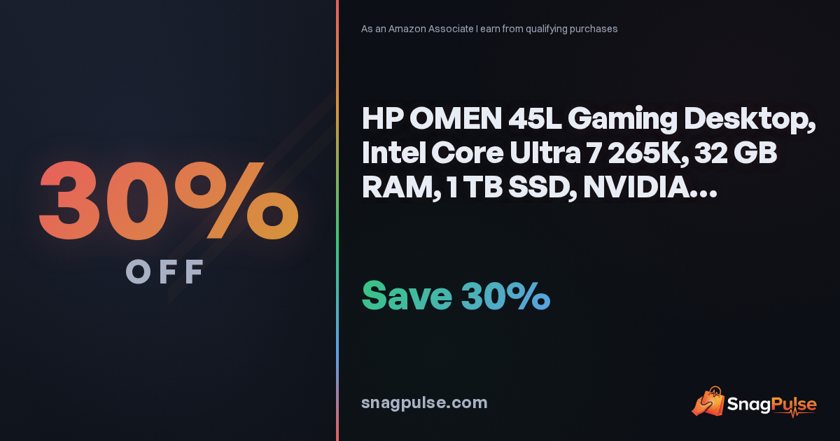 HP OMEN 45L RTX 5070 Ti Gaming Desktop: 30% Off