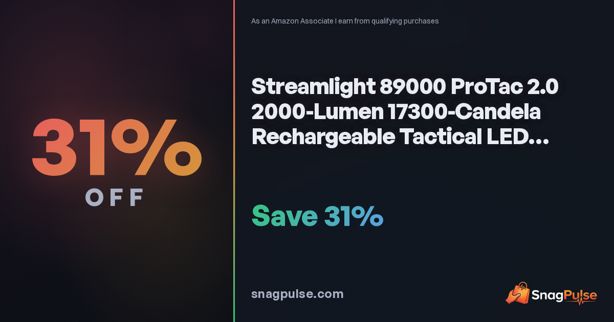 Streamlight ProTac 2.0 Flashlight Deal: 31% Off